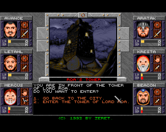 Dungeons of Avalon II: The Island of Darkness Screenshot 8 (Amiga 500)