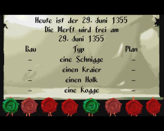 Patrizier, Der Screenshot 5 (Amiga 500)