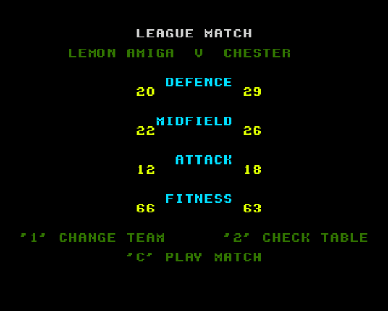 League Challenge Screenshot 6 (Amiga 500)