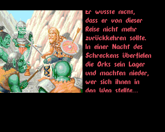 Schwarze Auge, Das: Die Schicksalsklinge Screenshot 9 (Amiga 500)