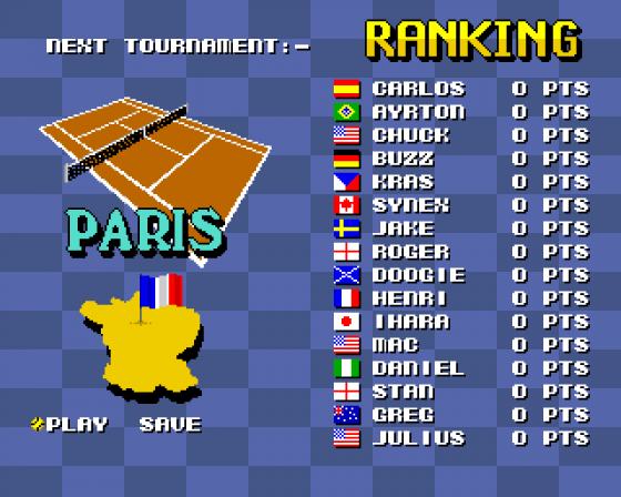 Super Tennis Champs Screenshot 8 (Amiga 500)