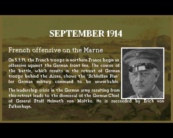 Historyline 1914 1918 Screenshot 10 (Amiga 500)