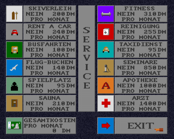 Steigenberger Hotelmanager Screenshot 7 (Amiga 500)