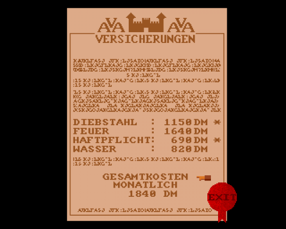 Steigenberger Hotelmanager Screenshot 11 (Amiga 500)