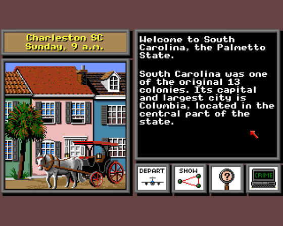 Where In The USA Is Carmen Sandiego? Screenshot 8 (Amiga 500)