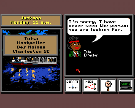 Where In The USA Is Carmen Sandiego? Screenshot 9 (Amiga 500)