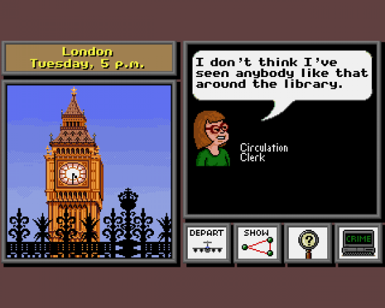 Where in the World is Carmen Sandiego? Screenshot 6 (Amiga 500)