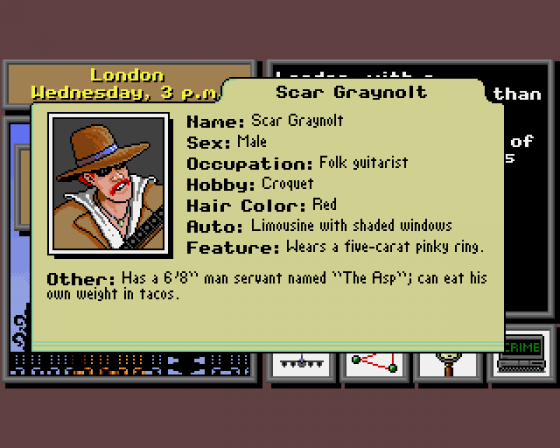 Where in the World is Carmen Sandiego? Screenshot 8 (Amiga 500)