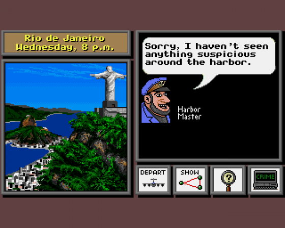 Where in the World is Carmen Sandiego? Screenshot 9 (Amiga 500)