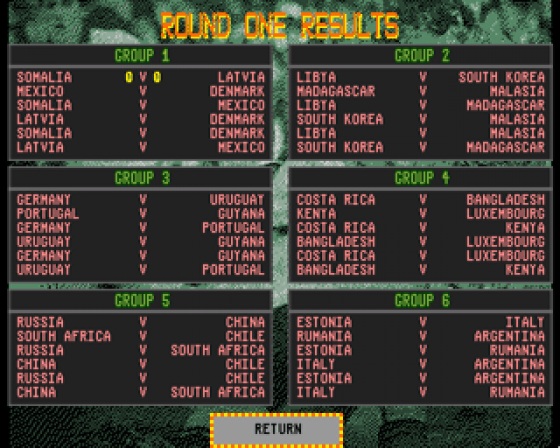 World Cup Soccer Star Screenshot 8 (Amiga 500)