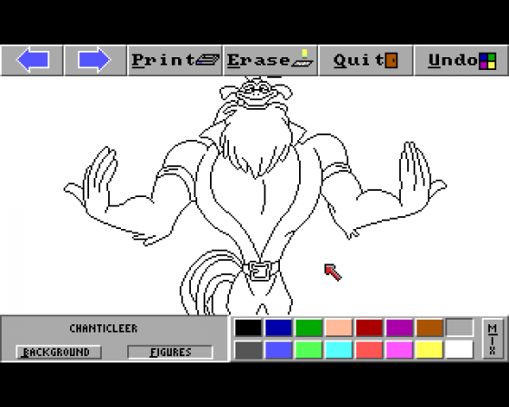 Rock-A-Doodle: The Computerized Coloring Book Screenshot 5 (Amiga 500)