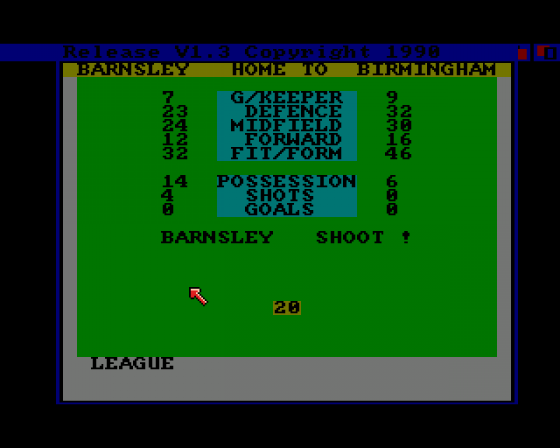 Treble Champions Screenshot 7 (Amiga 500)