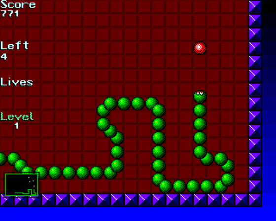 Super Wormy the Worm-Like Snake Screenshot 6 (Amiga 500)