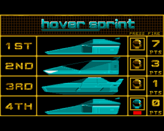 Hover Sprint Screenshot 8 (Amiga 500)