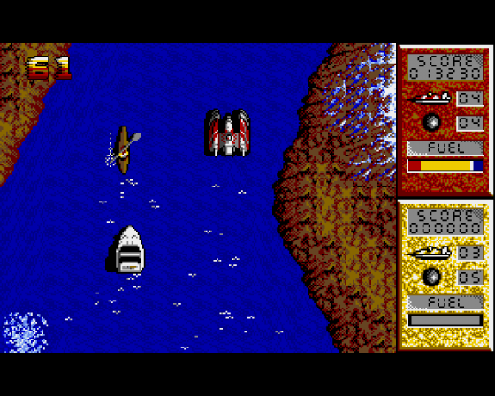 Pro Powerboat Simulator Screenshot 8 (Amiga 500)
