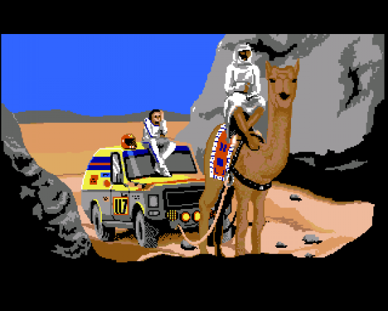 Paris Dakar 1990 Screenshot 9 (Amiga 500)