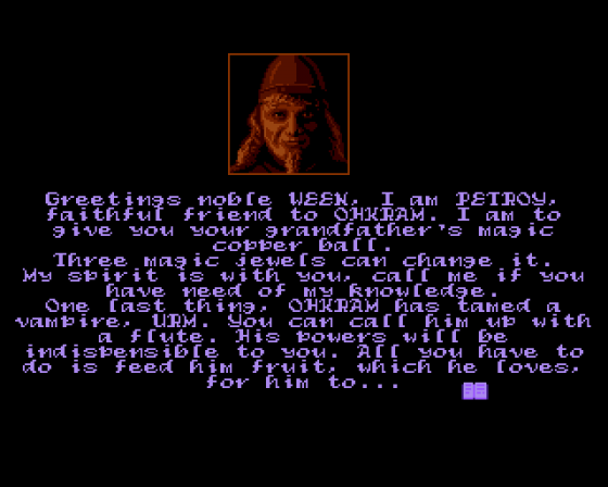 Ween The Prophecy Screenshot 12 (Amiga 500)