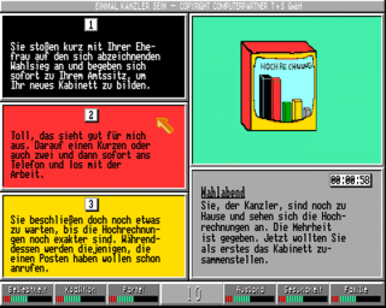 Einmal Kanzler sein Screenshot 5 (Amiga 500)