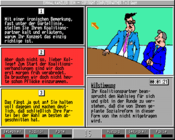 Einmal Kanzler sein Screenshot 7 (Amiga 500)