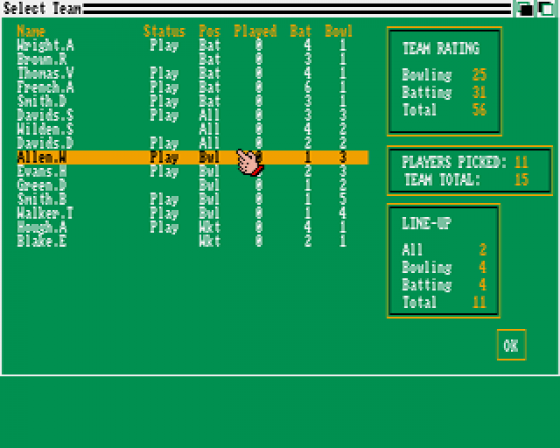 Championship Cricket