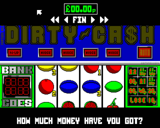 Dirty Cash: The Fruit Machine Screenshot 6 (Amiga 500)