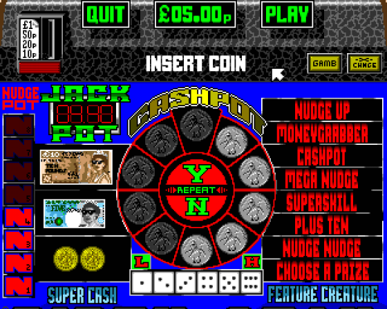 Dirty Cash: The Fruit Machine Screenshot 7 (Amiga 500)