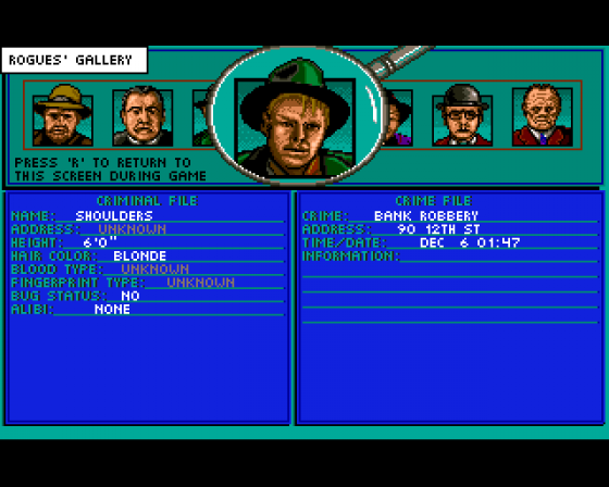 Dick Tracy: The Crime Solving Adventure Screenshot 9 (Amiga 500)