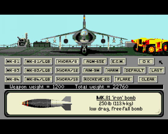 AV8B Harrier Assault Screenshot 5 (Amiga 500)