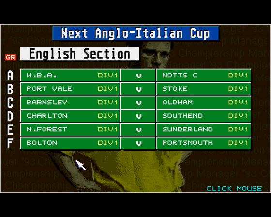 Championship Manager '94 Screenshot 8 (Amiga 500)