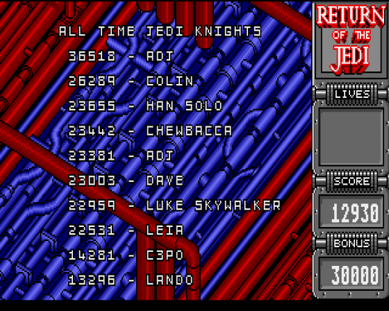 Return Of The Jedi Screenshot 9 (Amiga 500)