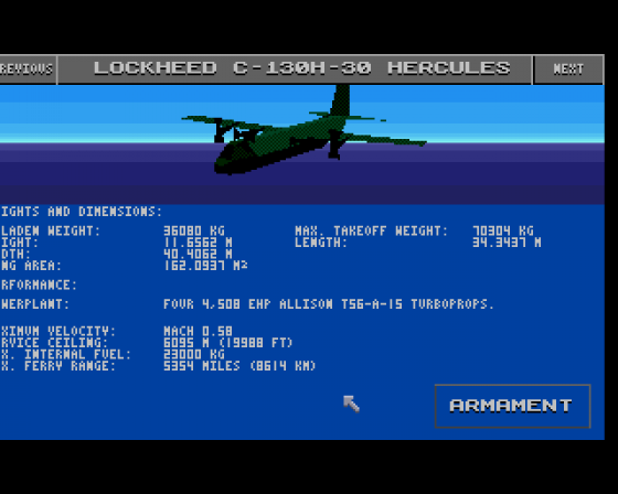 Birds Of Prey Screenshot 6 (Amiga 500)