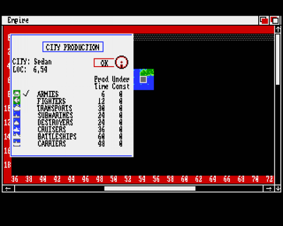 Empire: Wargame of the Century Screenshot 5 (Amiga 500)