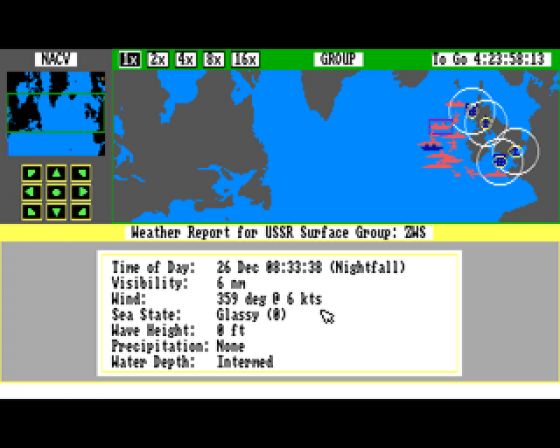 Harpoon Battleset 2: North Atlantic Convoys Screenshot 7 (Amiga 500)