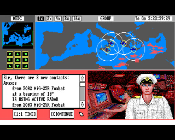 Harpoon Battleset 3: The Mediterranean Conflict Screenshot 5 (Amiga 500)