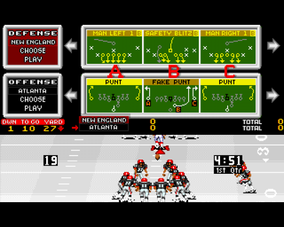 John Madden American Football Screenshot 5 (Amiga 500)