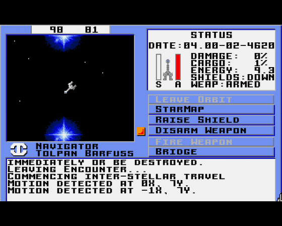 Star Flight Screenshot 12 (Amiga 500)