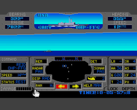 Strike Fleet Screenshot 5 (Amiga 500)