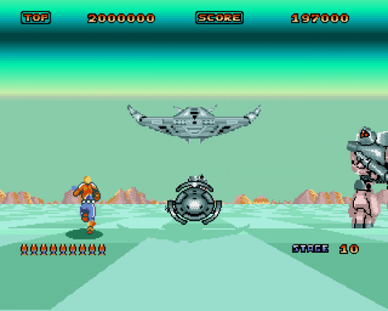 Space Harrier: Return to the Fantasy Zone Screenshot 7 (Amiga 500)