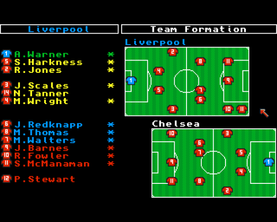 Professional Football Masters v5.08 Screenshot 5 (Amiga 500)