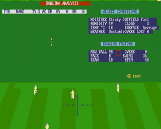 World Cup Cricket Masters Screenshot 5 (Amiga 500)