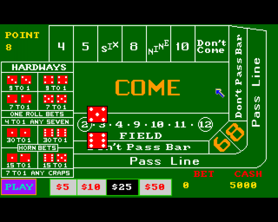 Casino Fever Screenshot 6 (Amiga 500)