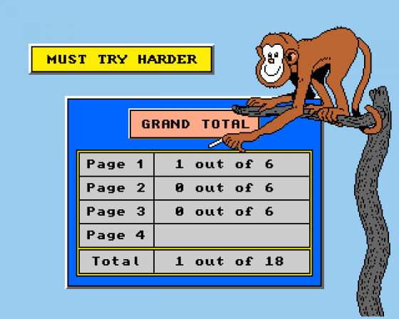 Maths Monkey Screenshot 6 (Amiga 500)