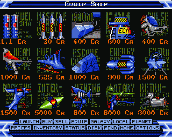 Elite Screenshot 17 (Amiga 500)