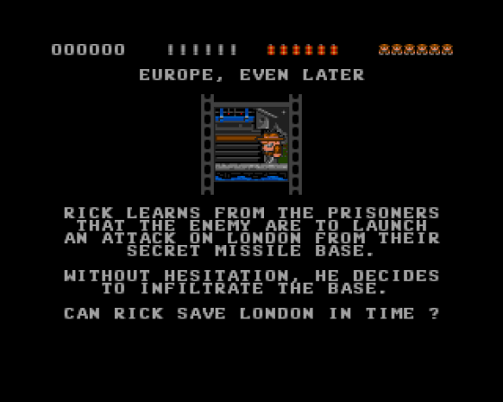 Rick Dangerous Screenshot 12 (Amiga 500)