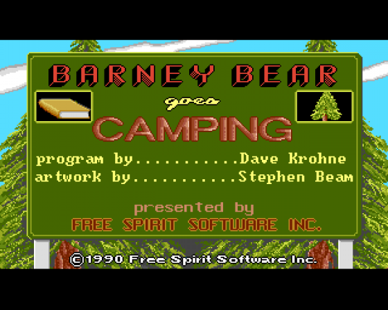 Barney Bear goes Camping