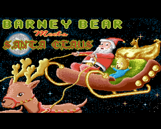 Barney Bear meets Santa Claus