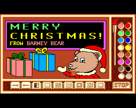 Barney Bear meets Santa Claus Screenshot 8 (Amiga 500)