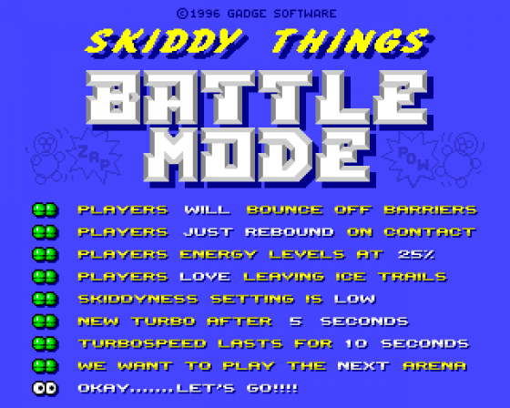 Skiddy Things Battle mode