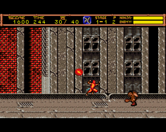 Ninja Gaiden II: The Dark Sword of Chaos Screenshot 7 (Amiga 500)