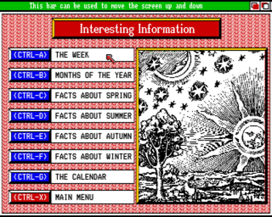 Calendar Quiz Screenshot 7 (Amiga 500)